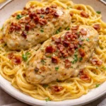 Delicious Crock Pot Crack Chicken served in a bowl with herbs.