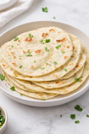 Freshly made sourdough tortillas from sourdough discard