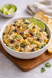 Delicious Southwest Chicken Salad with fresh vegetables and grilled chicken