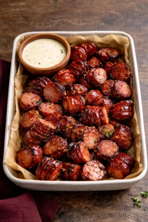 Delicious Super Bowl party snacks spread on a table for guests