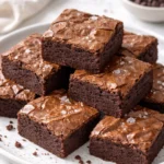 Delicious sourdough brownies made with sourdough discard