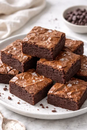 Delicious sourdough brownies made with sourdough discard