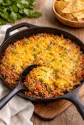 Delicious Texas Hash dish made of beef, potatoes, and spices served in a bowl.