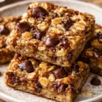 Healthy Banana Oatmeal Bars recipe for a nutritious snack or breakfast.