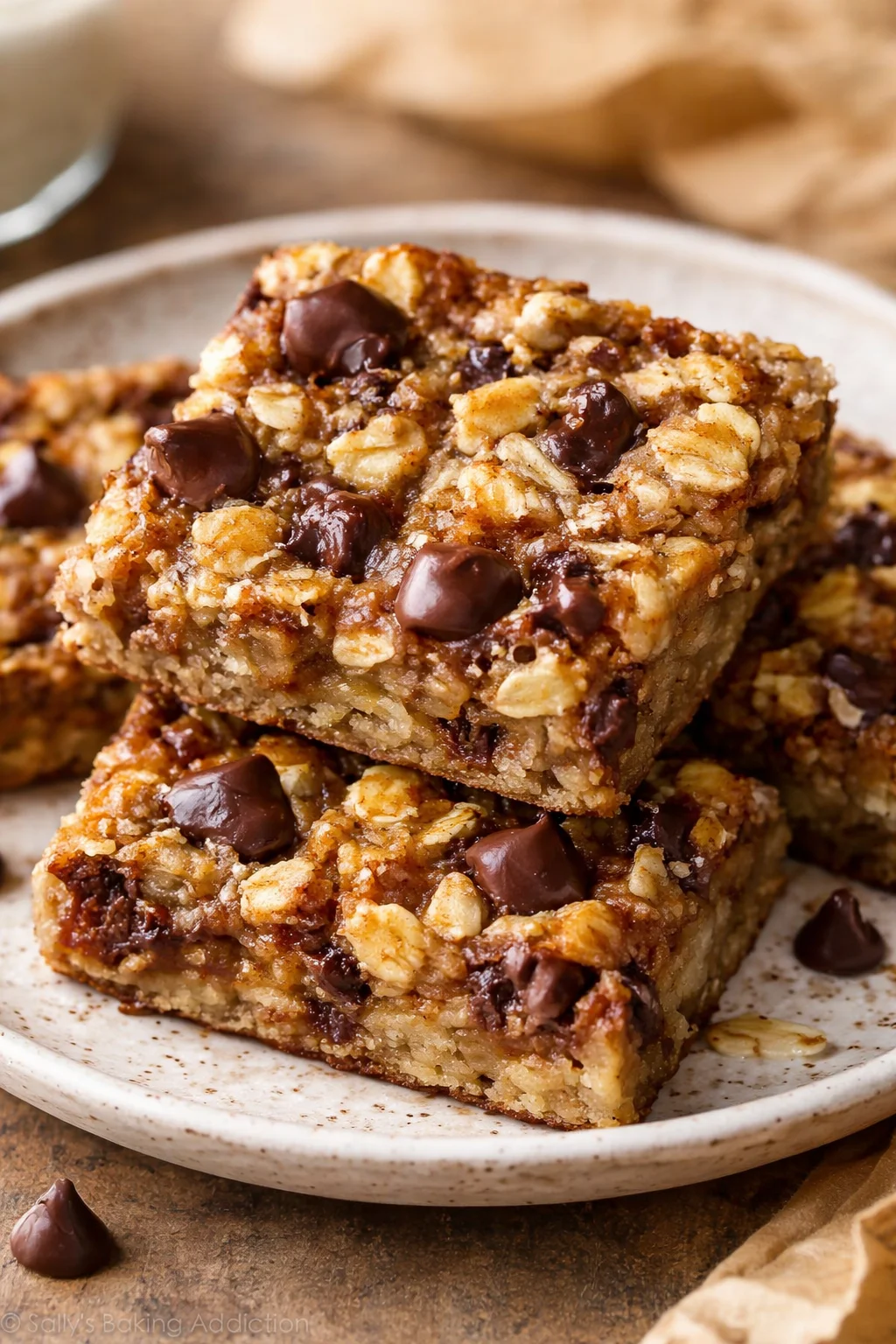 Healthy Banana Oatmeal Bars recipe for a nutritious snack or breakfast.