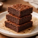 Delicious easy homemade brownies baked to perfection with rich chocolate flavor