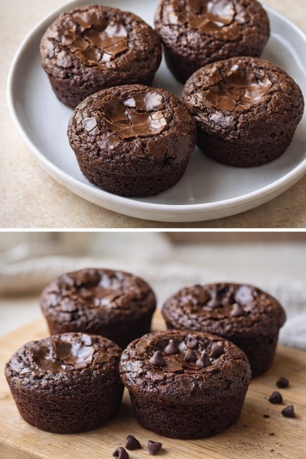 Healthy protein brownie bites with chocolate, a nutritious snack option.