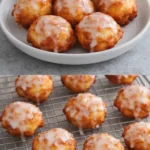 Delicious air fryer apple fritters with a crispy exterior and soft interior
