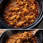 Crockpot Honey Garlic Chicken dish garnished with green onions